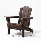 Silla Adirondack plegable